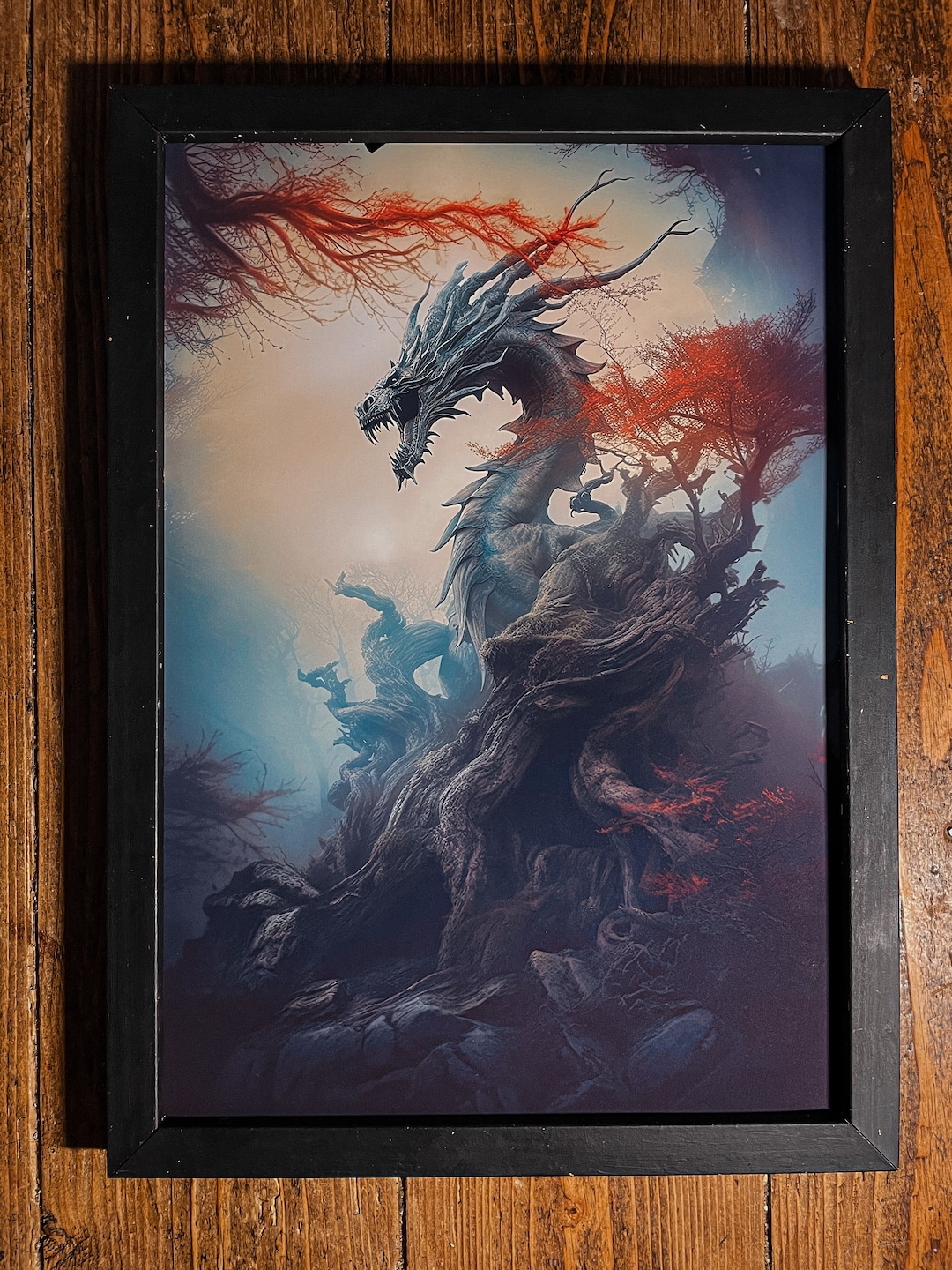 Nidhögg Dragon Art Print: Norse Mythology Wall Decor - Etsy