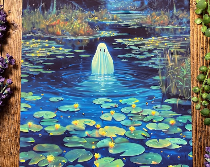 Water Lily Ghost Art Print