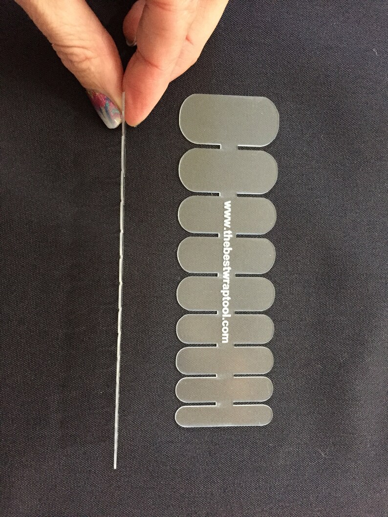 Nail Wrap Sizing Template junior Size Only Etsy