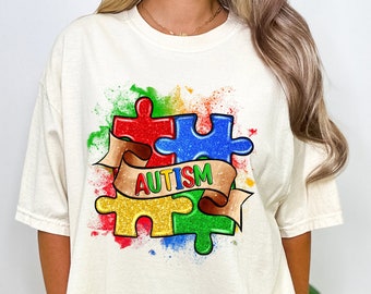 Autism puzzle pieces png sublimation design download, Autism Awareness png, Autism puzzle png, Autism png, sublimate designs download