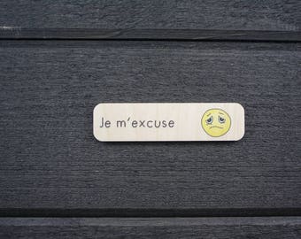 Wooden Responsibility-Challenge Pictogram | I apologize | Pack Challenges Task Board | 5-10 years