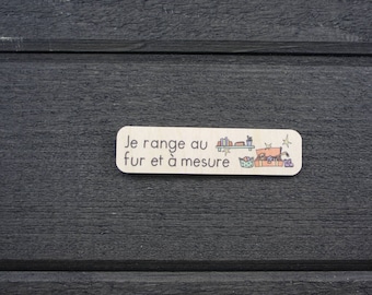 Wooden task-responsibility pictogram | I tidy up as I go along | The Pack's Challenges task board | 5-10 years old