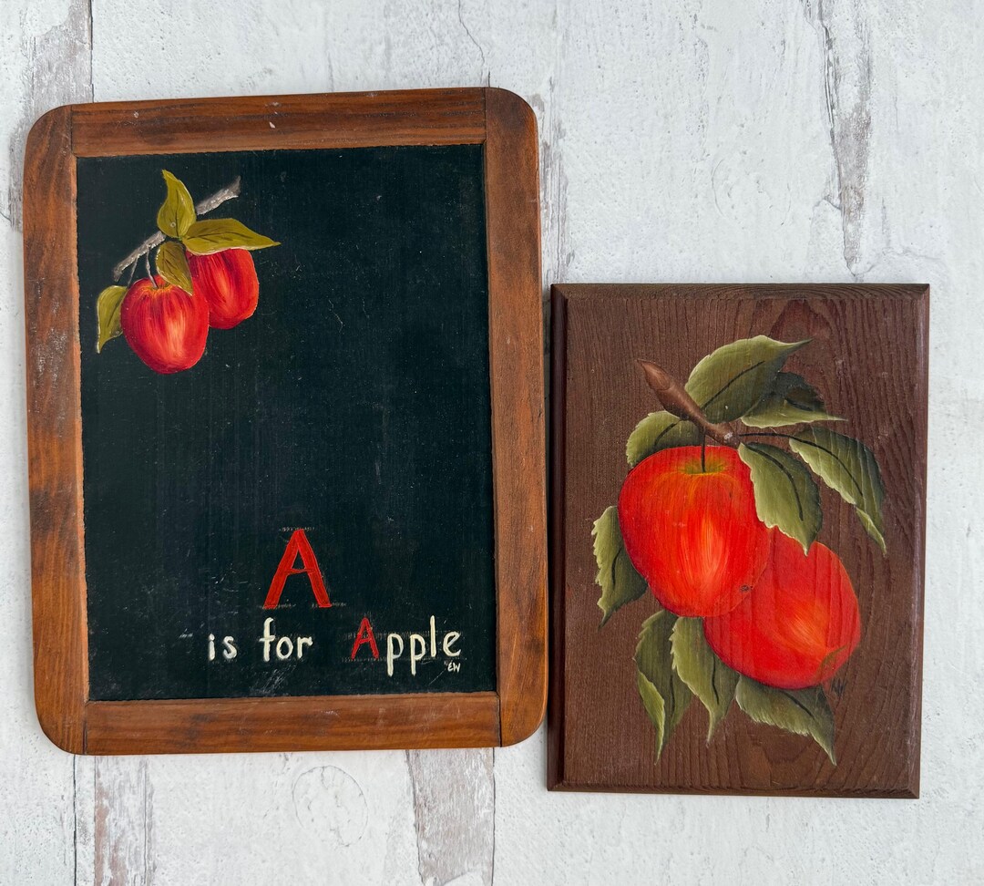 Vintage: Apple-themed Decor - Etsy