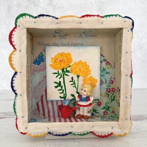 Assemblage Art: Garden Rhymes Story Box