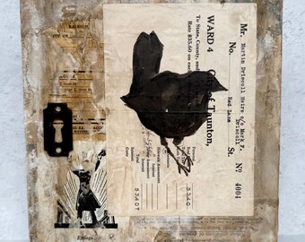 Mixed Media Art: Death and Taxes