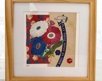 Framed Collage Art: Play These Songs