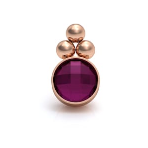 Surgical Steel Dermal Jewelry Ruby Dermal Piercing Dermal Top 16g 14g Internally Threaded Dermal Anchor Top Body Piercing Jewelry