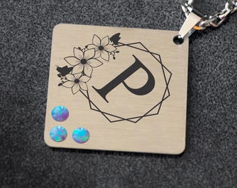 Halskette mit Gravur • Personalisierter Schmuck • Monogramm Halskette • Individuelle Halskette • Zierliche Halskette • Jubiläumsgeschenk für Sie