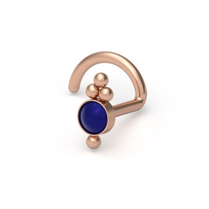 Lapis Lazuli Nose Screw Stud Surgical Steel Nose Stud Screw Nose Ring Nose Bone Nostril Jewelry Nose Pin Nose Jewelry 22g 20g 18g 16g