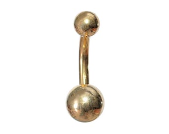 Belly Button Rings Surgical Steel 14 gauge / Belly Button Jewelry, Navel Ring, Gold Belly Ring Surgical Steel, Belly Jewelry, Navel Jewelry