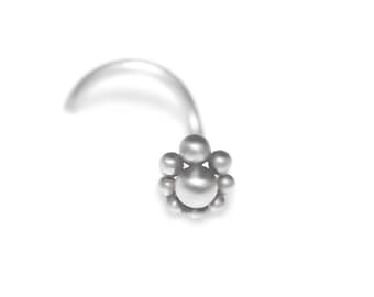 Surgical Steel Nose Stud 20 gauge / Nose Ring, Nose Jewelry / Nose Piercing, Nose Stud Screw