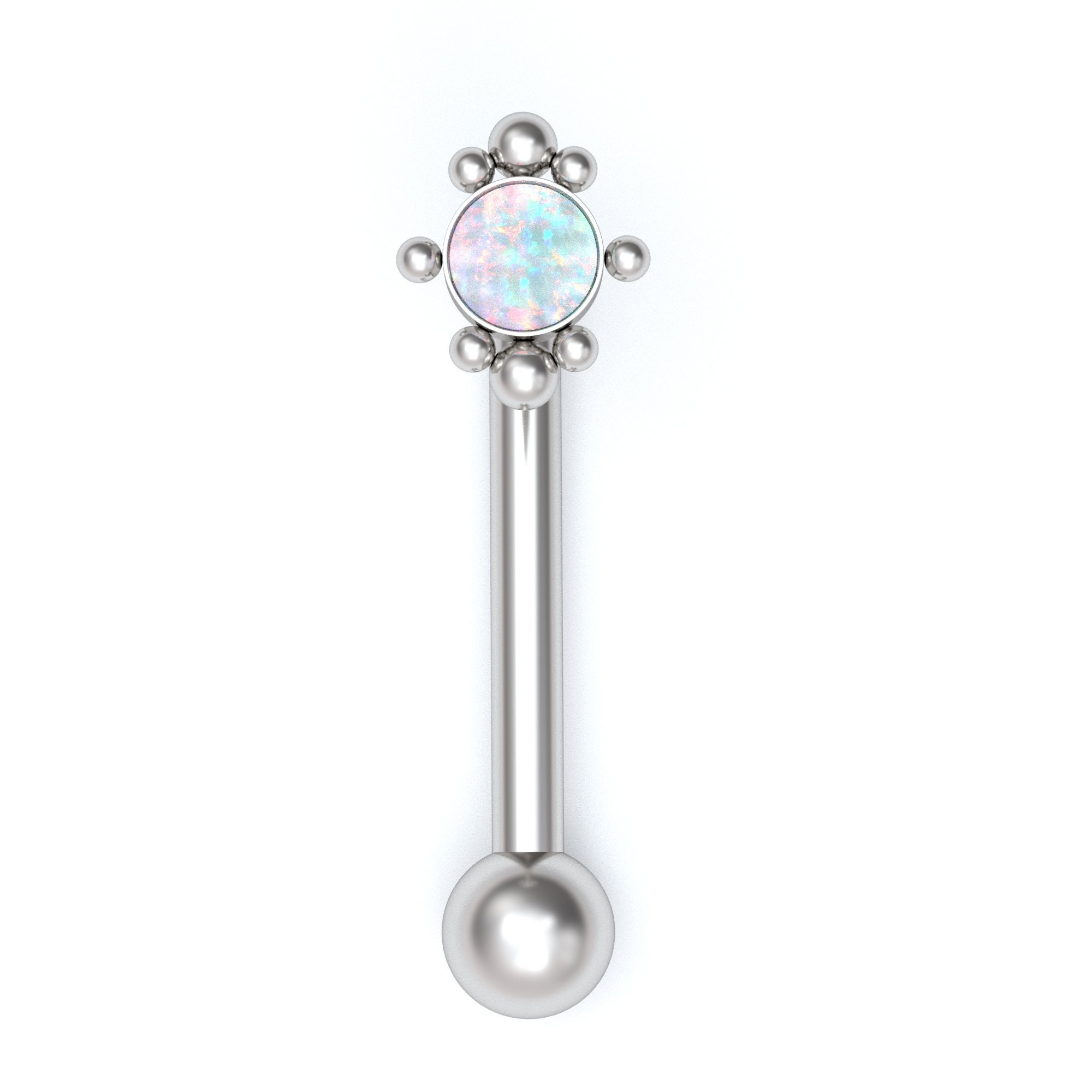 VCH Barbell Surgical Steel VCH Piercing Jewelry Opal Christina Etsy UK