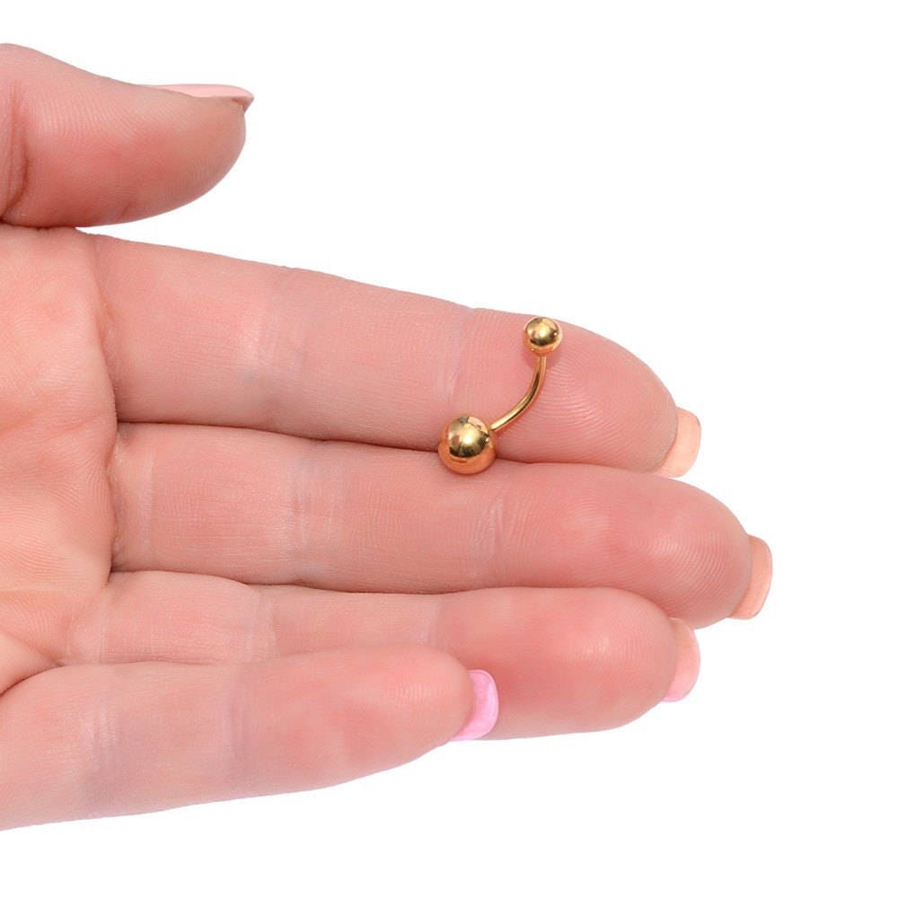 Belly Button Rings / Gold Belly Button Jewelry Navel Etsy