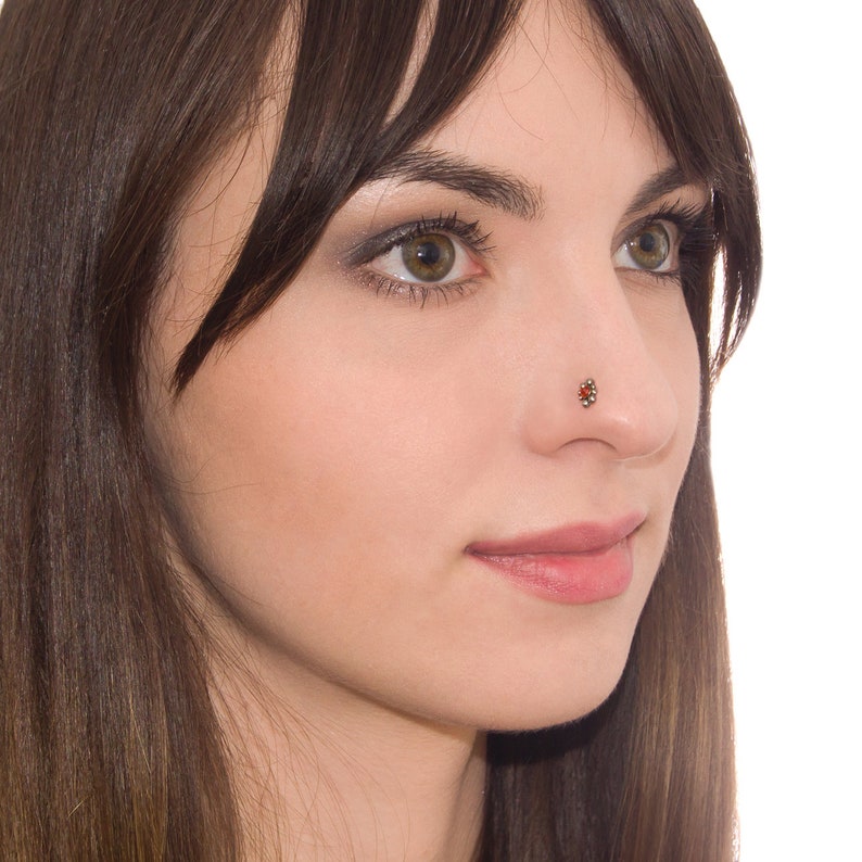 CZ Nose Stud Surgical Steel 22g / Nose Ring Stud Nose Bone / Etsy