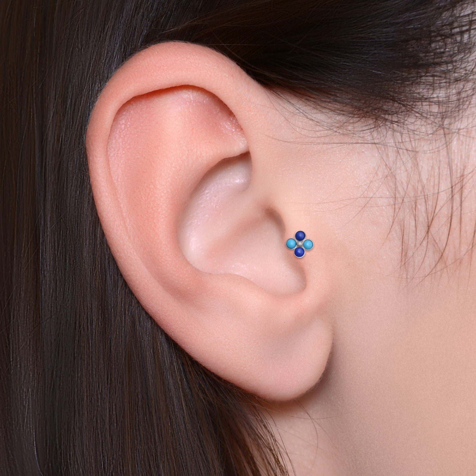 Surgical Steel Forward Helix Jewelry / Cartilage Stud Earring Etsy