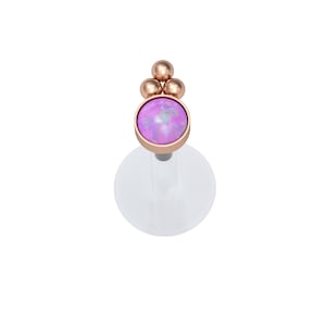 Opal Medusa Piercing Lip Labret Bioflex Medusa Labret Earring Labret Jewelry Philtrum Jewelry Monroe Lip Ring Lip Stud