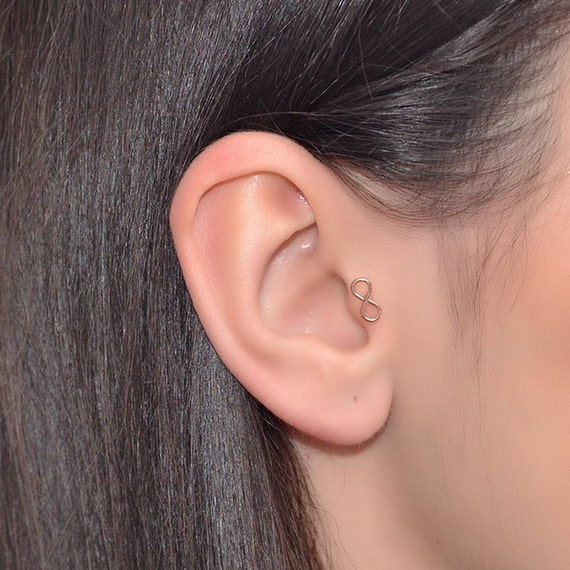 Infinity Tragus Earring Stud Gold 20g Cartilage Earring Nose Ring Stud Helix Stud Nose Stud Tragus Stud Helix Piercing