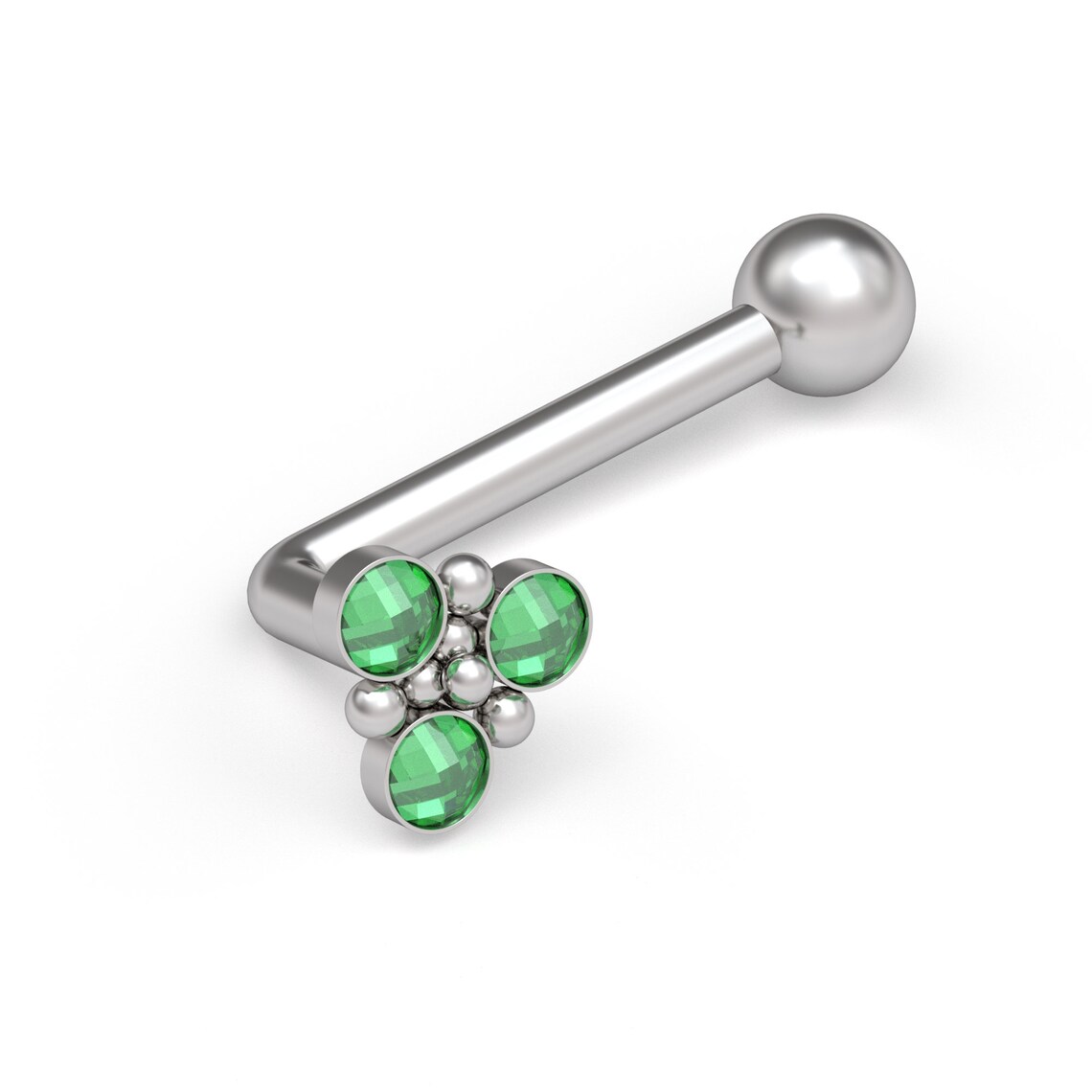 VCH Barbell Surgical Steel VCH Piercing Jewelry CZ Christina Etsy