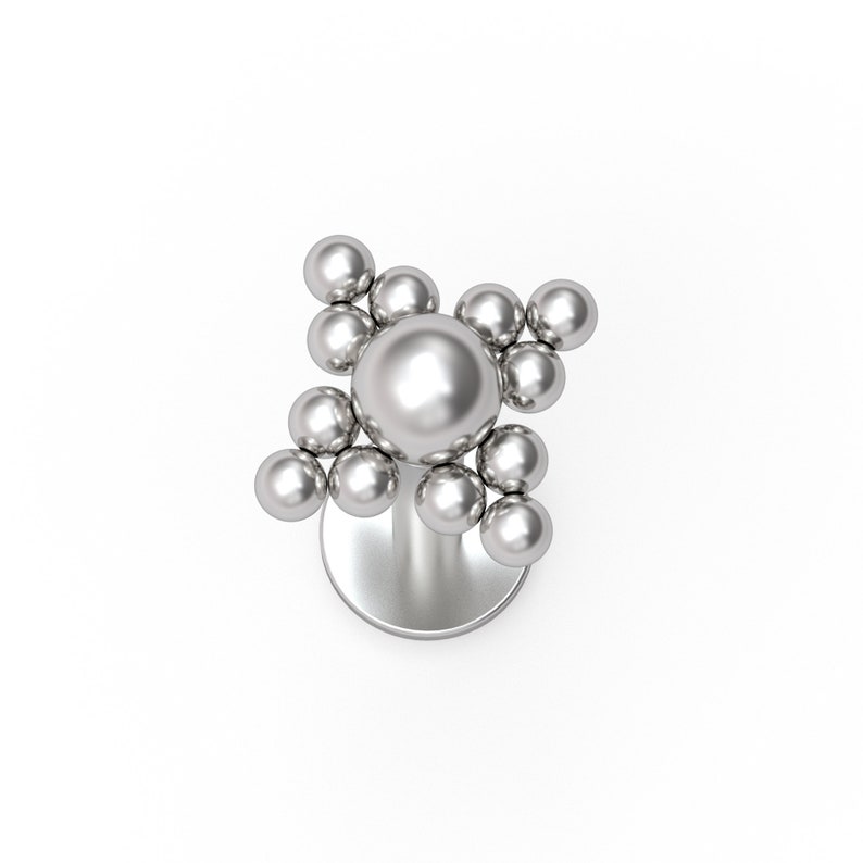 Titanium Cartilage Earring Implant Grade Flat Back Tragus Earring Forward Helix Earring Labret Stud Labret Ring Conch Jewelry