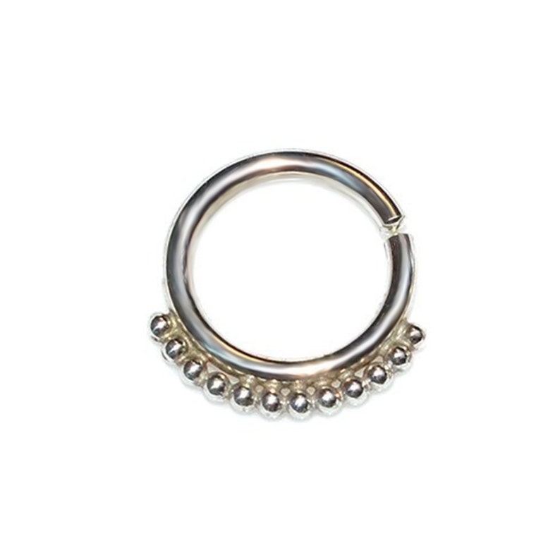Silver Septum Jewelry 14 gauge / Nipple Ring Septum Ring Etsy