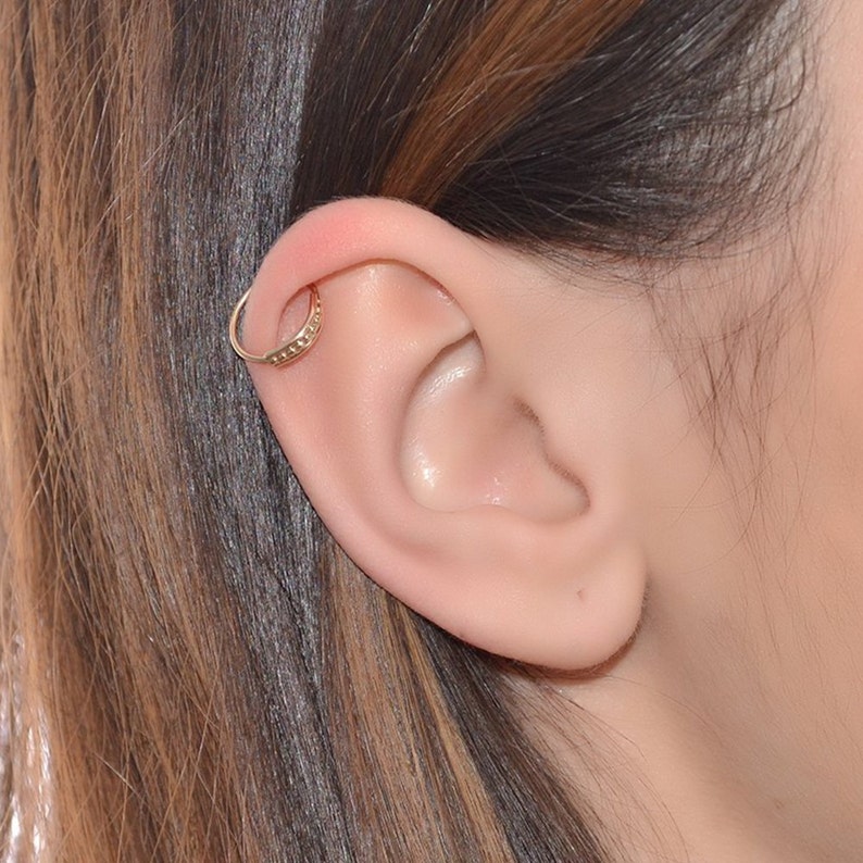 Daith Piercing Nose Hoop Septum Ring Tragus Earring Helix Piercing Gold Nose Ring 18g Cartilage Earring