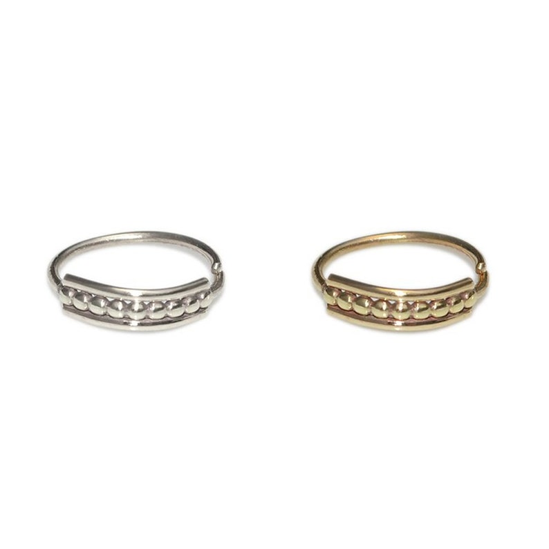Daith Piercing Nose Hoop Septum Ring Tragus Earring Helix Piercing Gold Nose Ring 18g Cartilage Earring
