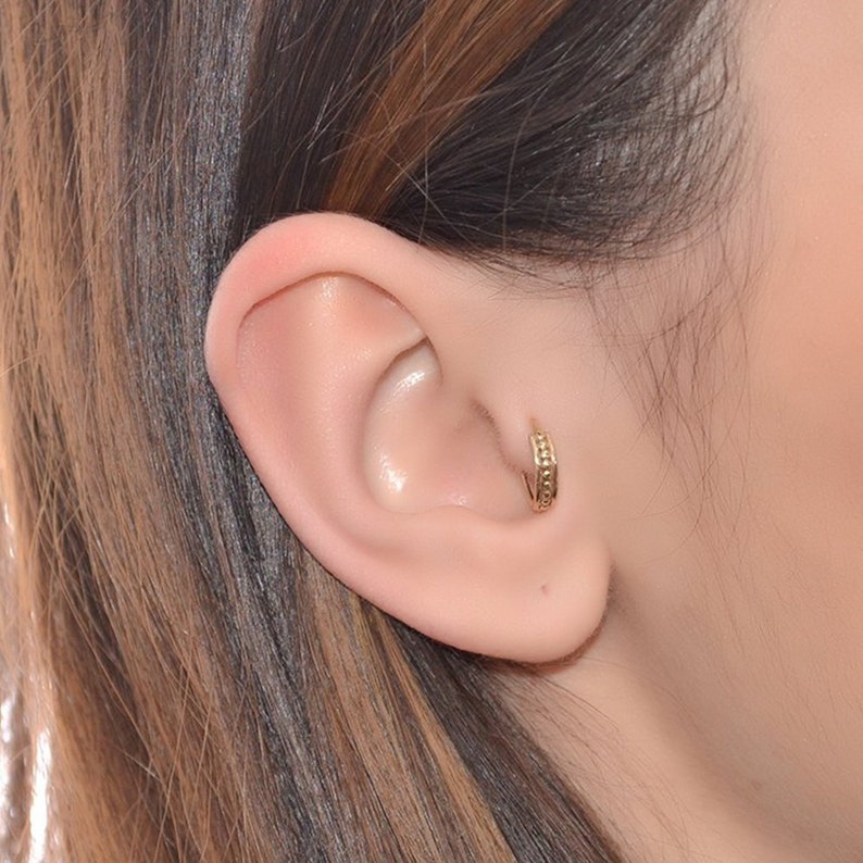 Daith Piercing Nose Hoop Septum Ring Tragus Earring Helix Piercing Gold Nose Ring 18g Cartilage Earring