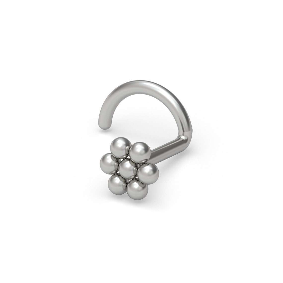 Nose Stud Ring Titanium Implant Grade Nose Bone Stud Nostril Etsy