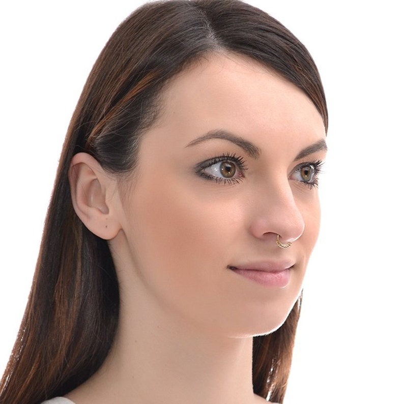 Cartilage Earring Septum Piercing Nipple Ring Helix Piercing Gold Septum Ring 14g Nose Ring Septum Jewelry