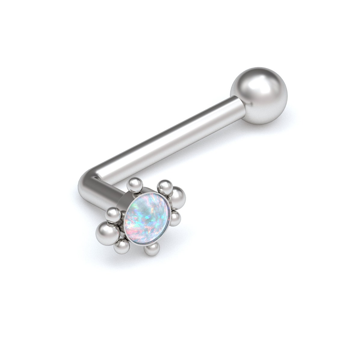VCH Barbell Surgical Steel VCH Piercing Jewelry Opal Christina Etsy UK