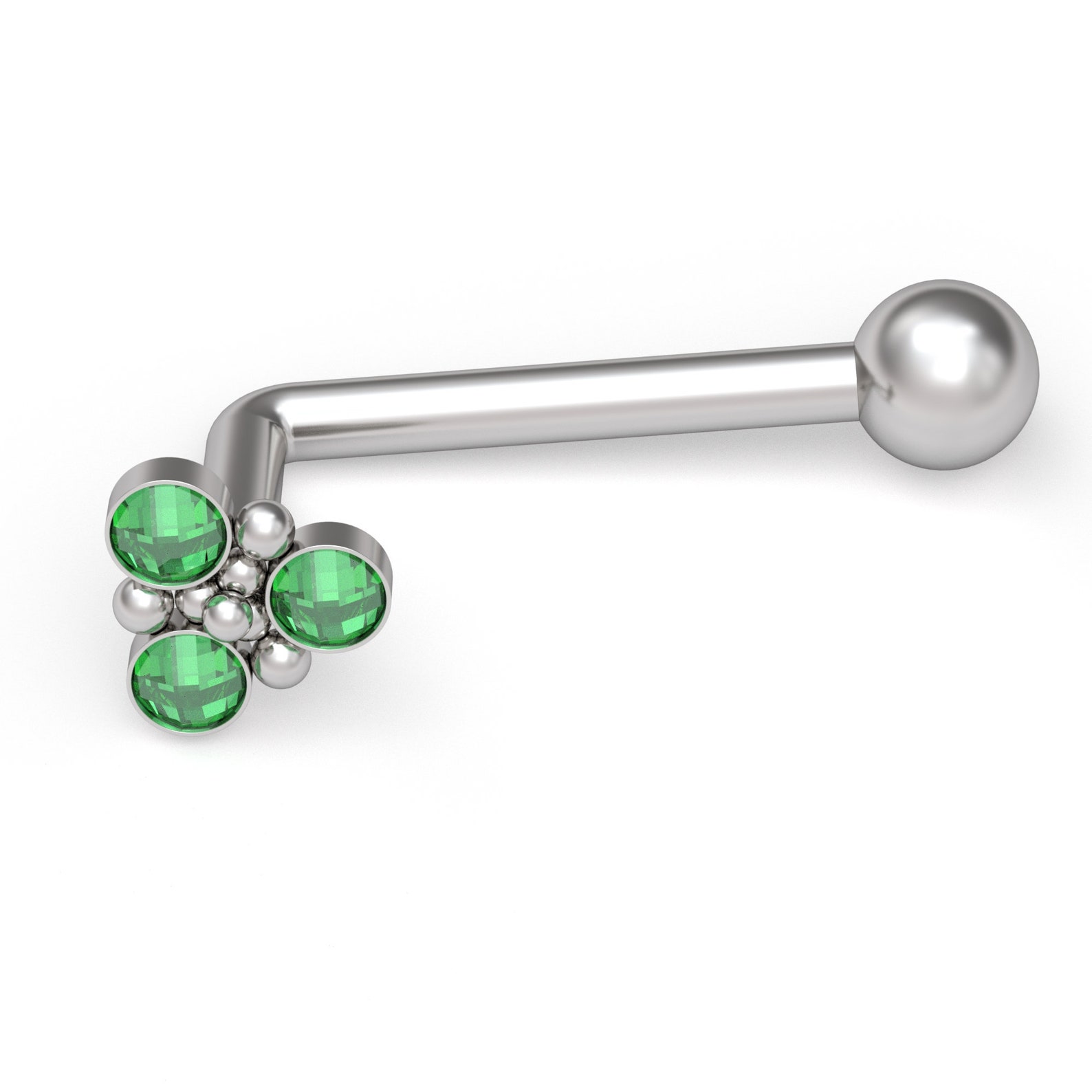 VCH Barbell Surgical Steel VCH Piercing Jewelry CZ Christina Etsy