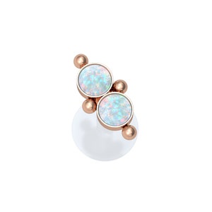 Opal Monroe Lip Ring Bioflex Lip Labret Medusa Lip Stud Medusa Jewelry Flat Back Earring Labret Earring Philtrum Jewelry