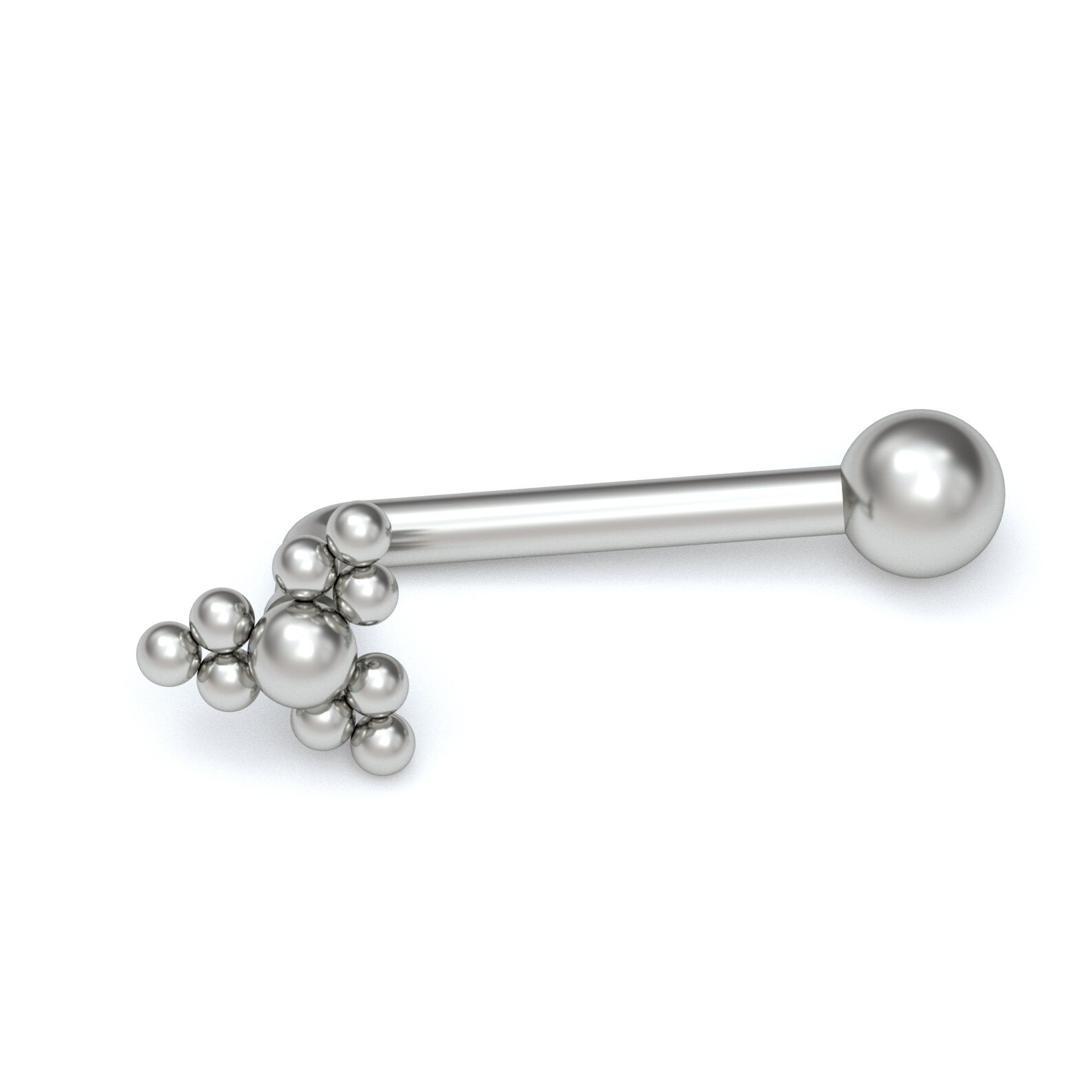 L Barbell Titanium Christina Piercing 14g Vertical Clit Hood Etsy