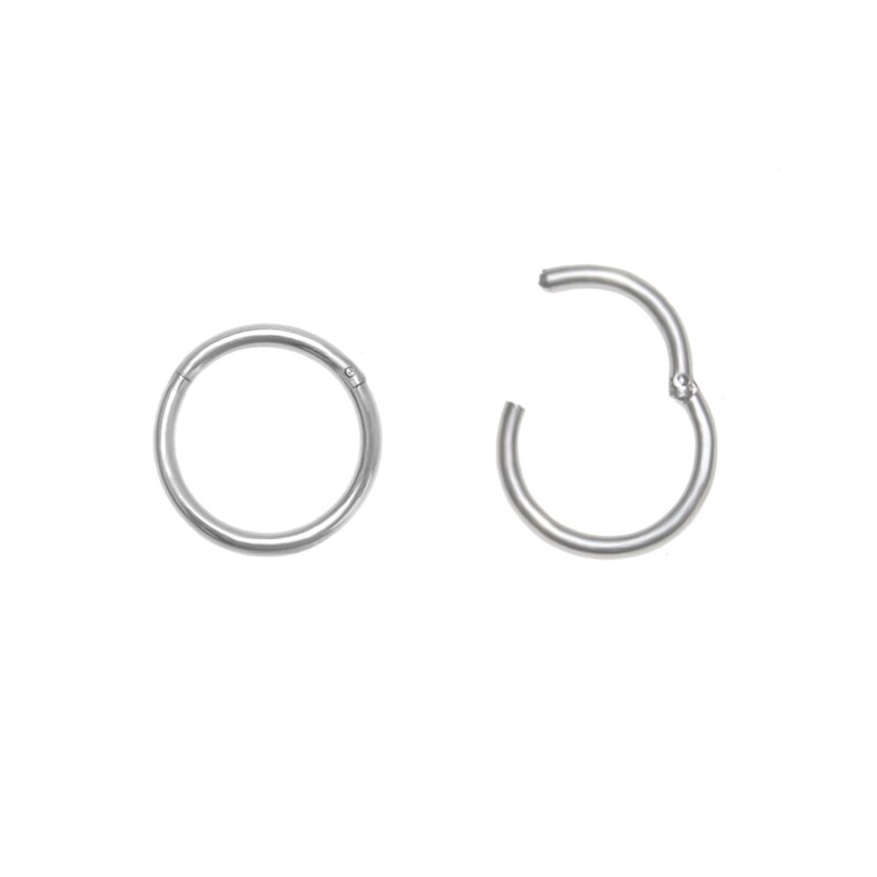 Opal Tragus Earring Titanium Implant Grade Rook Earring Forward Helix Clicker Clicker Hoop Conch Ring Tragus Piercing Cartilage Ring