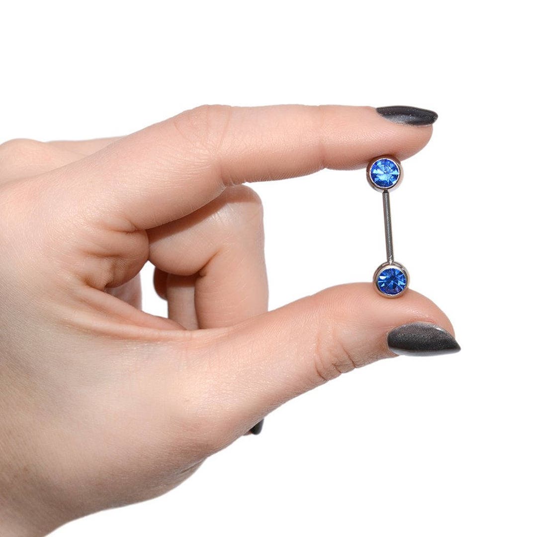 Mens nipple on sale rings 14 gauge