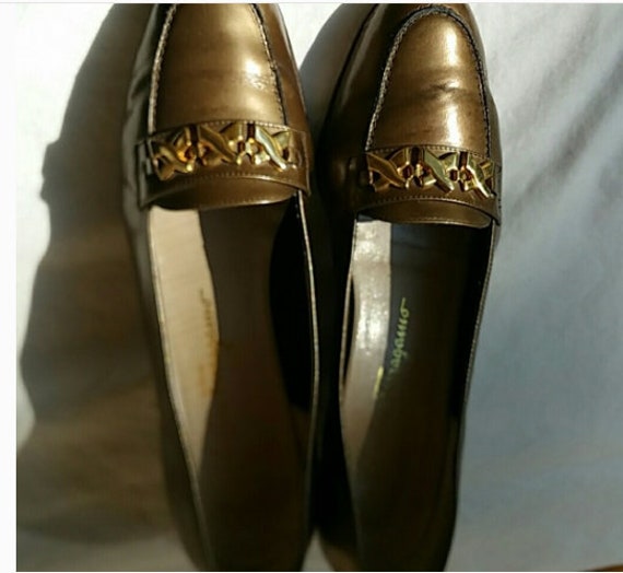 Bronze Vintage Ferragamo Drivers