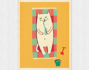 Summer time part II - original illustration
