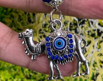 Camel Evil Eye Keychain, camel Eye Keychain, Camel Keychain