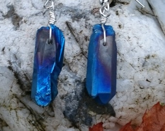 Mystic Crystal Earrings, Unique Beautiful Gift, powerful energy, Free GIFT Wrapping! FAST SHIPPING from Oregon