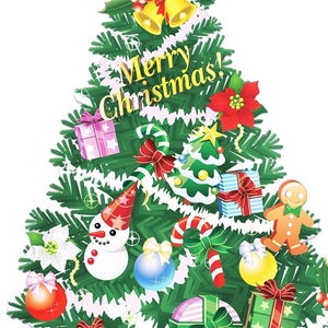 3D Wall Xmas Decals Decorator-Xmas Tree