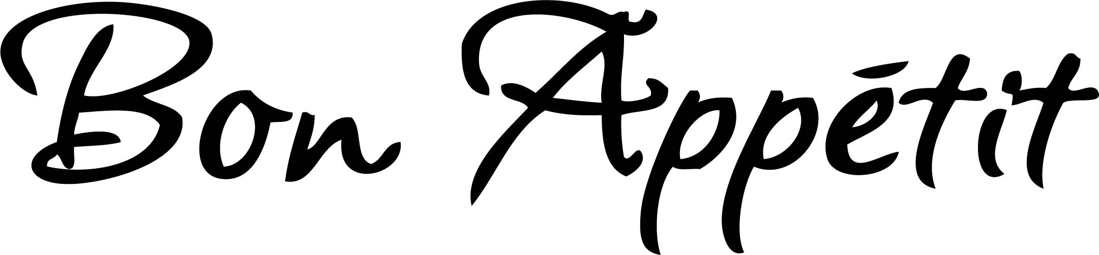 BON APPETIT Wall Art Vinyl Decal Printable Wall Art - Etsy
