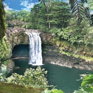 Waterfalls  40&quot; x 40&quot;  Print On Canvas Painting Wall Art For Wall Décor  (Frameless)