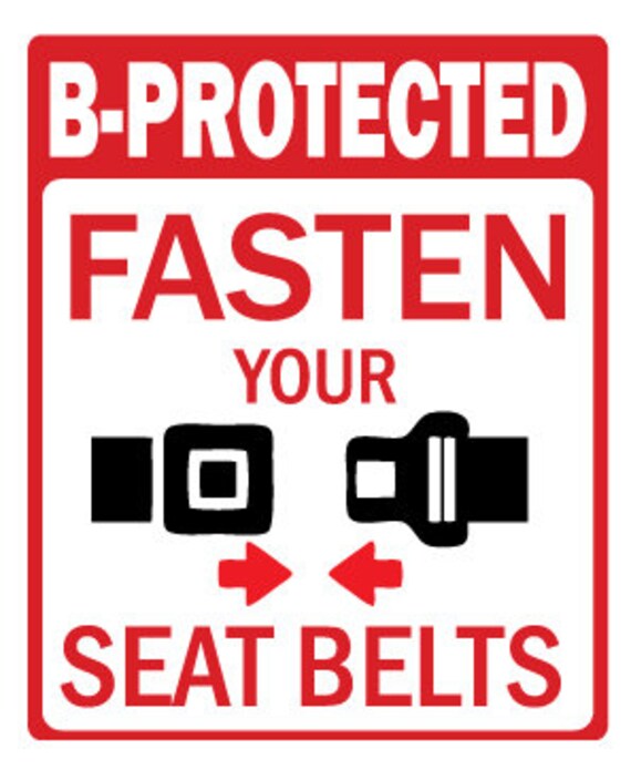 2pack 5 Fasten Your Seat Belts. Uber Lyft Taxi Notice warning reminder Sign Etsy