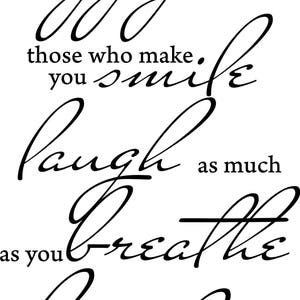 Happy Smile Laugh Live Love Breathe Printable wall art