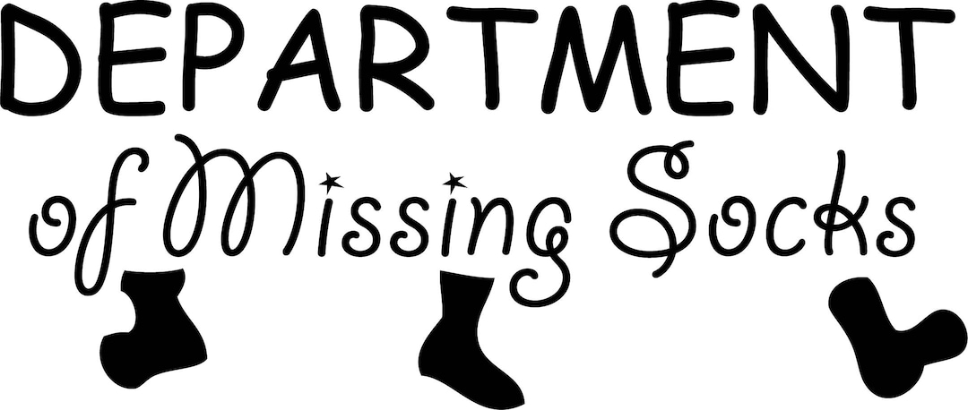 Department of Missing Socks Printable Wall Art - Etsy