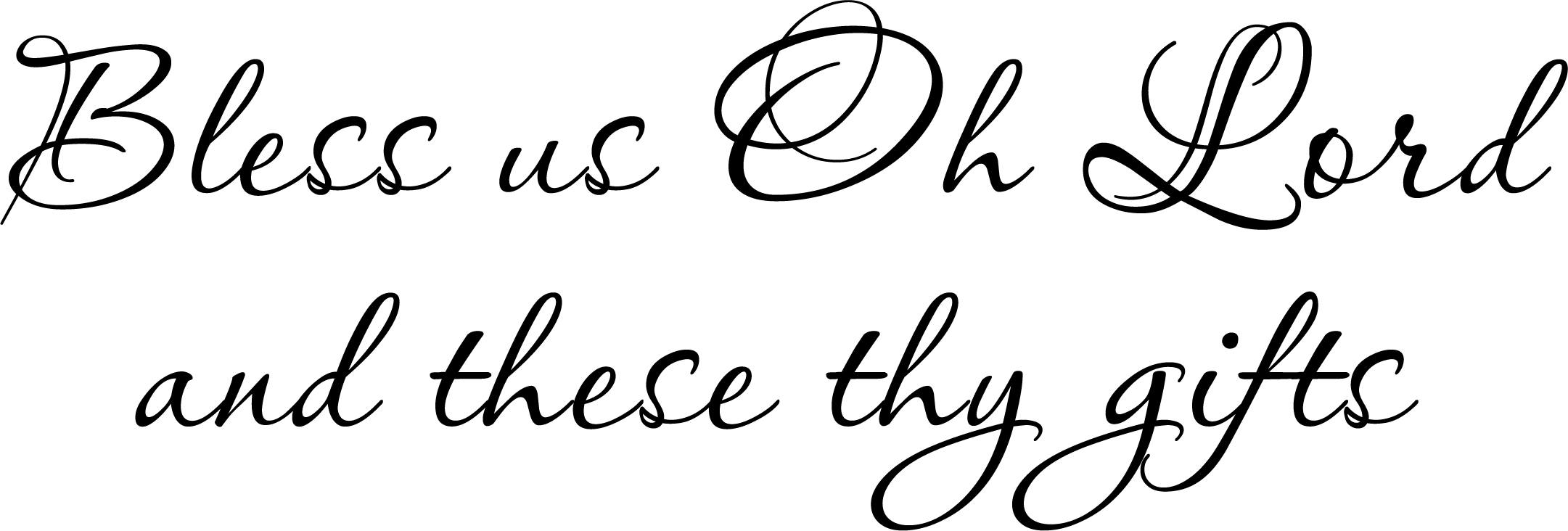 Bless Us Oh Lord and These Thy Gifts Printable Wall Art - Etsy