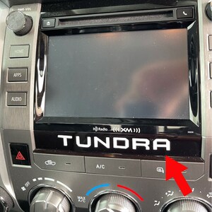 2014-2021 Tundra Platinum Radio Dash Graphics Custom Vinyl Decal Sticker