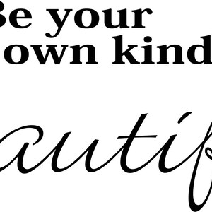 be your own beautiful  Printable wall art