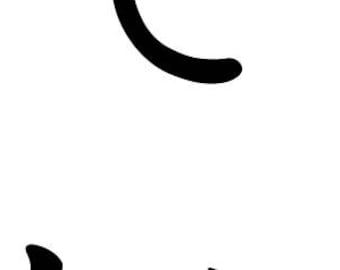 Ich liebe dich chinesisches Kanji Zeichen Symbol Printable Wandkunst