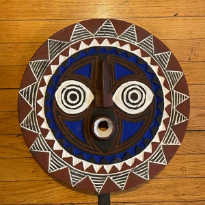 African-Mask Contemporary hand-art wood-hanging mask